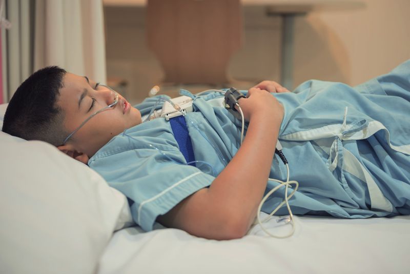 Child in sleep study